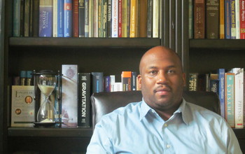 Clayton Simien in his office